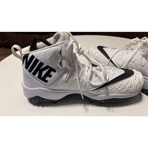 Nike Men\'s 14.5 Force Savage Rubber Football Cleats White Black Swoosh Athletic main image 12